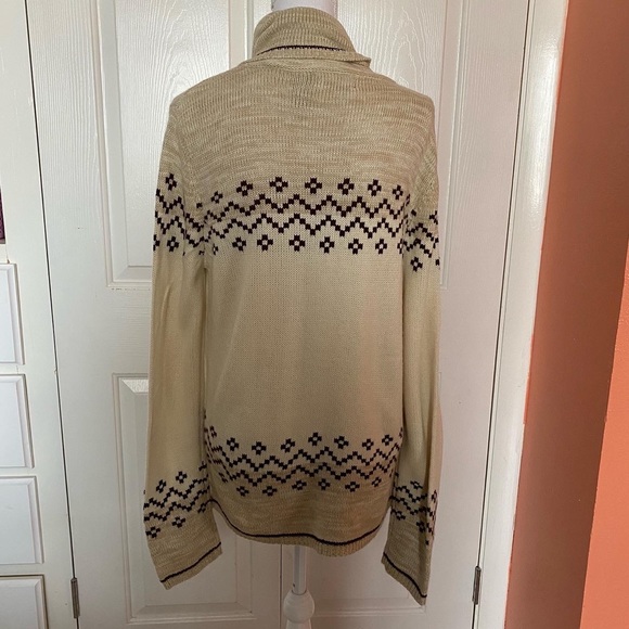 Stephanie Rogers woman’s beige/brown turtleneck sweater M - Picture 3 of 6